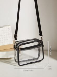 迷你方形包透明 PVC 可调节肩带，适合日常使用，体育场认可 12 X 12 X 6 透明钱包包，适合音乐会、体育赛事和节日，透明休闲方形单肩包，适合旅行的百搭储物袋，简约斜挎包，时尚透明，透明防水包，适合女士，非常适合夏季、度假和海滩，防水、防沙透明包，沙滩运动野餐零食透明女士钱包