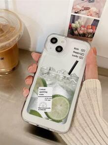 Vỏ điện thoại trong suốt hoa văn vôi - Nhiều màu - Xem 4