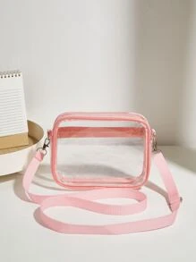 Túi đeo chéo trong suốt thời trang mini, Túi đựng trong suốt cho các buổi hòa nhạc, sự kiện thể thao, lễ hội, sân vận động được chấp thuận 12*12*6 Túi đựng trong suốt cho các buổi hòa nhạc, sự kiện thể thao, lễ hội, trong suốt thời trang, túi chống thấm nước trong suốt dành cho phụ nữ, cho mùa hè, kỳ nghỉ & bãi biển, hoàn hảo cho lễ hội âm nhạc, túi trong suốt chống thấm nước, chống cát, đồ ăn nhẹ dã ngoại thể thao bãi biển, ví đựng trong suốt cho phụ nữ - Hồng - Xem 3