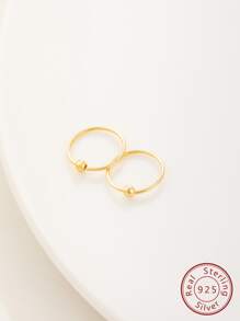 8mm純銀鼻環鼻子穿孔首飾類