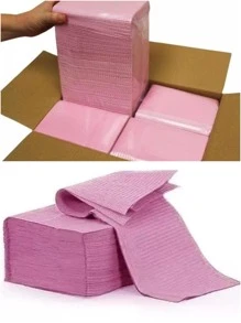 125 Mini campos quirurgicos V-27-100 desechables para pestañas, tatuajes. microblading - Rosa - Ver 2