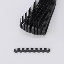 1入組解結刷，適用於非裔美洲/非洲頭發，紋理3a至4c之捲曲/波浪/濕/乾/油/粗/長/捲曲頭髮梳理 - 黑色 - 查看 4