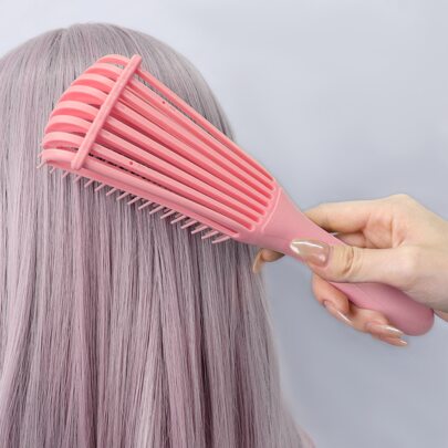 1pc Detangling Brush For Afro America/African Hair, Textured 3a To 4c Kinky Wavy/Coily/Wet/Dry/Oil/Thick/Long/Curly Hair Detangler