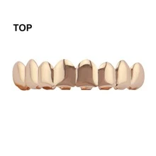 Nam Chất rắn Trang sức niềng răng Đồng Vàng hồng Đồ trang sức - Hoa hồng vàng - Xem 4
