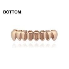 Nam Chất rắn Trang sức niềng răng Đồng Vàng hồng Đồ trang sức - Hoa hồng vàng - Xem 5