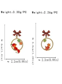 狐狸耳墜 - 彩色 - 查看 5