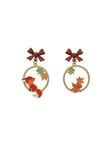 狐狸耳墜 - 彩色 - 查看 6