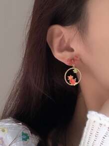 狐狸耳墜 - 彩色 - 查看 3