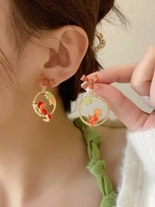 狐狸耳墜 - 彩色 - 查看 1