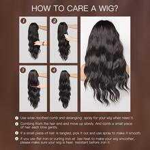 12 英寸女式齊肩波浪棕色鮑勃假髮，帶劉海，高溫合成纖維假髮，耐用造型，不纏結，非常適合日常佩戴自然逼真外觀，持久，機緯合成頭髮，這款耐熱假髮呈現自然外觀，適合日常使用，假髮 - 摩卡棕 - 查看 8