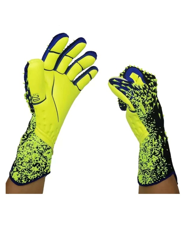 1 Par de Guantes de Portero de Fútbol de Látex para Adultos y Jóvenes Guantes Gruesos de Fútbol Cómodos, Transpirables, Duraderos, Antideslizantes, de Protección Profesional para Partidos y Entrenamientos de Fútbol, Guantes de Guardameta para Hombres y Mujeres Verdes Guantes de Fútbol