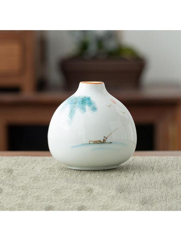 1pc Porcelain Flower Vase SHEIN USA