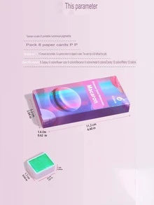 6pcs/set Solid Pearl Metallic Watercolor Paint Set - Multicolor - View 3