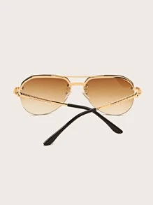 Men Tinted Lens Fashion Glasses Elegant Shades Accessories Beach Accessories Glasses Shades - Brown - View 2