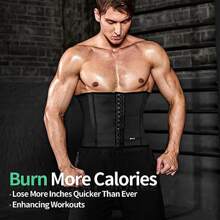 Espartilho Modelador de Cintura para Exercícios ao Ar Livre para Homens, Espartilho Modelador de Cintura Masculino para Controle da Barriga, Embalagem de Suor, Shapewear, Espartilho Modelador de Cintura, Acessórios de Academia