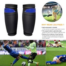 Espinilleras de fútbol Calcetines + Espinilleras Mangas Malla de doble capa Transpirable para juegos de fútbol Atleta de élite principiante Correr Jogging Fitness - Niños Niños Niñas Hombres (Adulto: Negro + Azul) - Multicolor - Ver 5