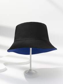 Sombrero de cubo para hombres con diseño de fuego para la calle - Azul - Ver 3