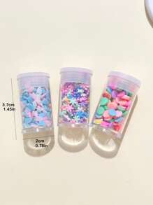 12pcs/Set Random Heart & Flower Design DIY Bead For Women For DIY Jewelry Making Valentines - Multicolor - View 3