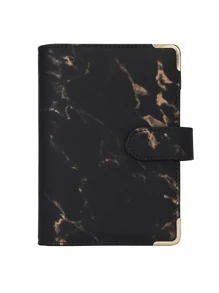 38 件 A6 PU 皮革预算夹笔记本钱包整理器，配有现金信封、预算表、自粘标签、文具用品返校、返校、学校用品、储蓄计划、双周储蓄计划、10000 储蓄计划、储蓄策略 - 黑色 - 查看 7