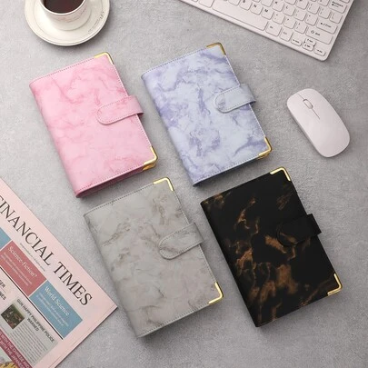 38 Pieces A6 PU Leather Budget Holder Notebook Money Bag Organizer With Cash Envelope, Budget Sheet, Self Adhesive Labels, Stationery Supplies Back To School,Back To School,School Supplies