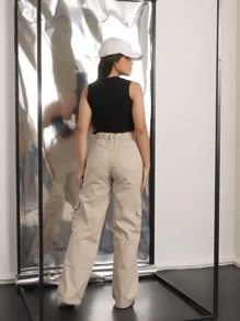 Girls Jeans - Beige - View 2