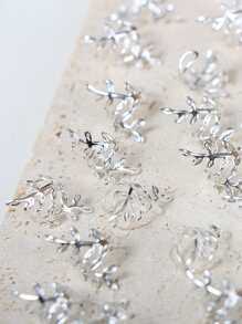 40入組葉子鏤空金屬髮圈，辮子珠子髮辮環夾辮子辮子金屬袖口裝飾/配件珠寶，男女皆宜