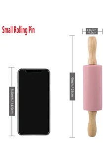 Rolling pin random color Air Fryer Silicone Liners, Reusable Air Fryer Silicone Pot, Non-Stick Rectangle Air Fryer Accessories, Dual Basket - Multicolor - View 2