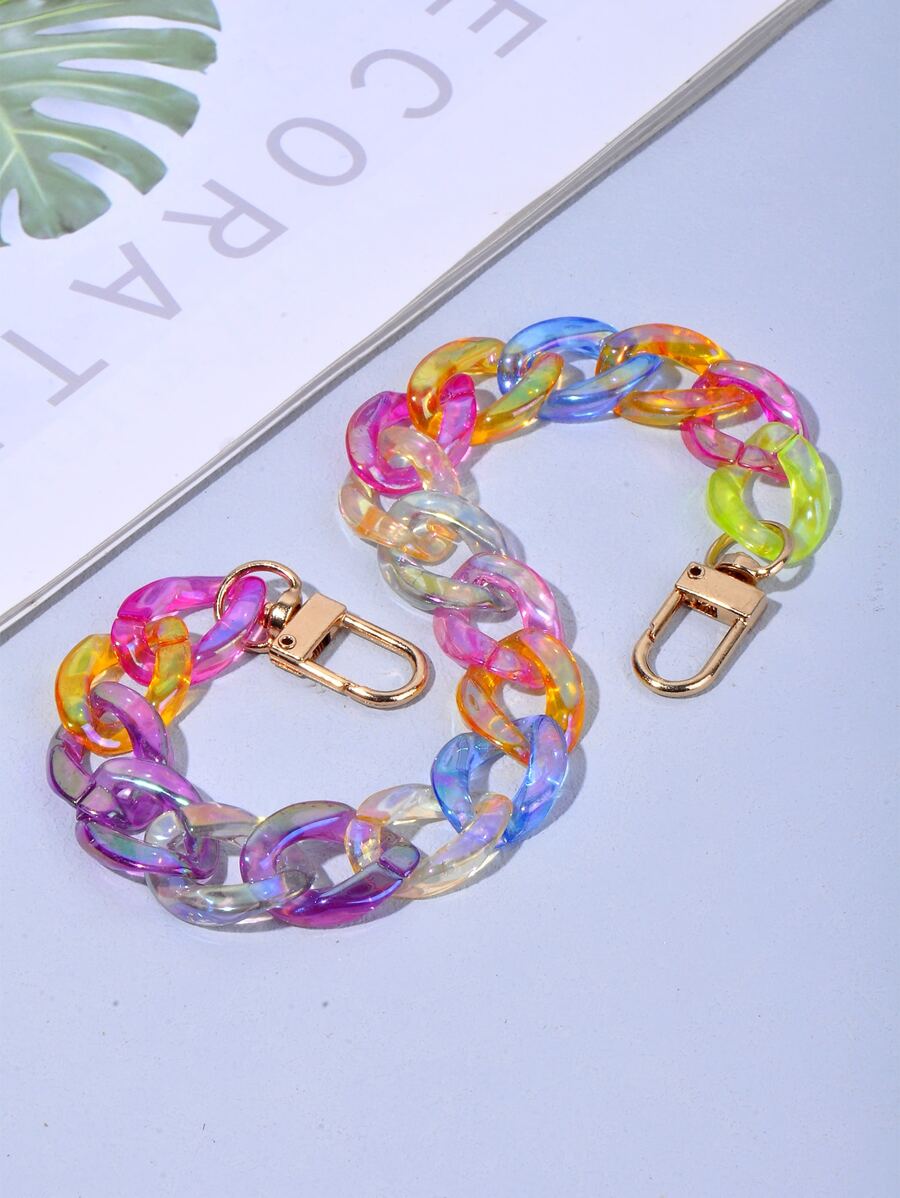 1pc Random Color Acrylic Bag Strap Bag Accessories DIY Accessories Adjustable Replacement Shoulder Strap Stylish Durable - Multicolor - View 1