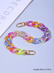 1pc Random Color Acrylic Bag Strap Bag Accessories DIY Accessories Adjustable Replacement Shoulder Strap Stylish Durable - Multicolor - View 2