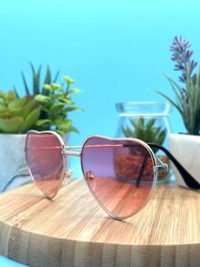 Kids Fashion Glasses - 玫紅色 - 查看 4