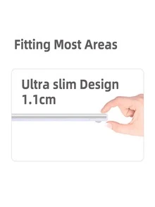 SISGHA 1入組40厘米鋁製櫥櫃下燈，現代可充電LED家用壁櫥燈 - 銀色 - 查看 10