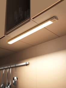 SISGHA 1入組40厘米鋁製櫥櫃下燈，現代可充電LED家用壁櫥燈 - 銀色 - 查看 2