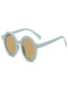 1入組可愛圓框孩子們太陽眼鏡