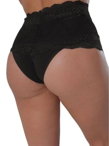 Women Briefs - 黑色 - 查看 2