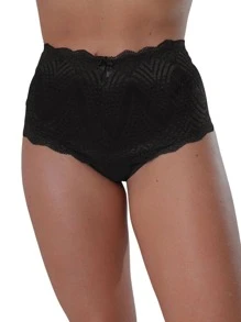 Women Briefs - 黑色 - 查看 1