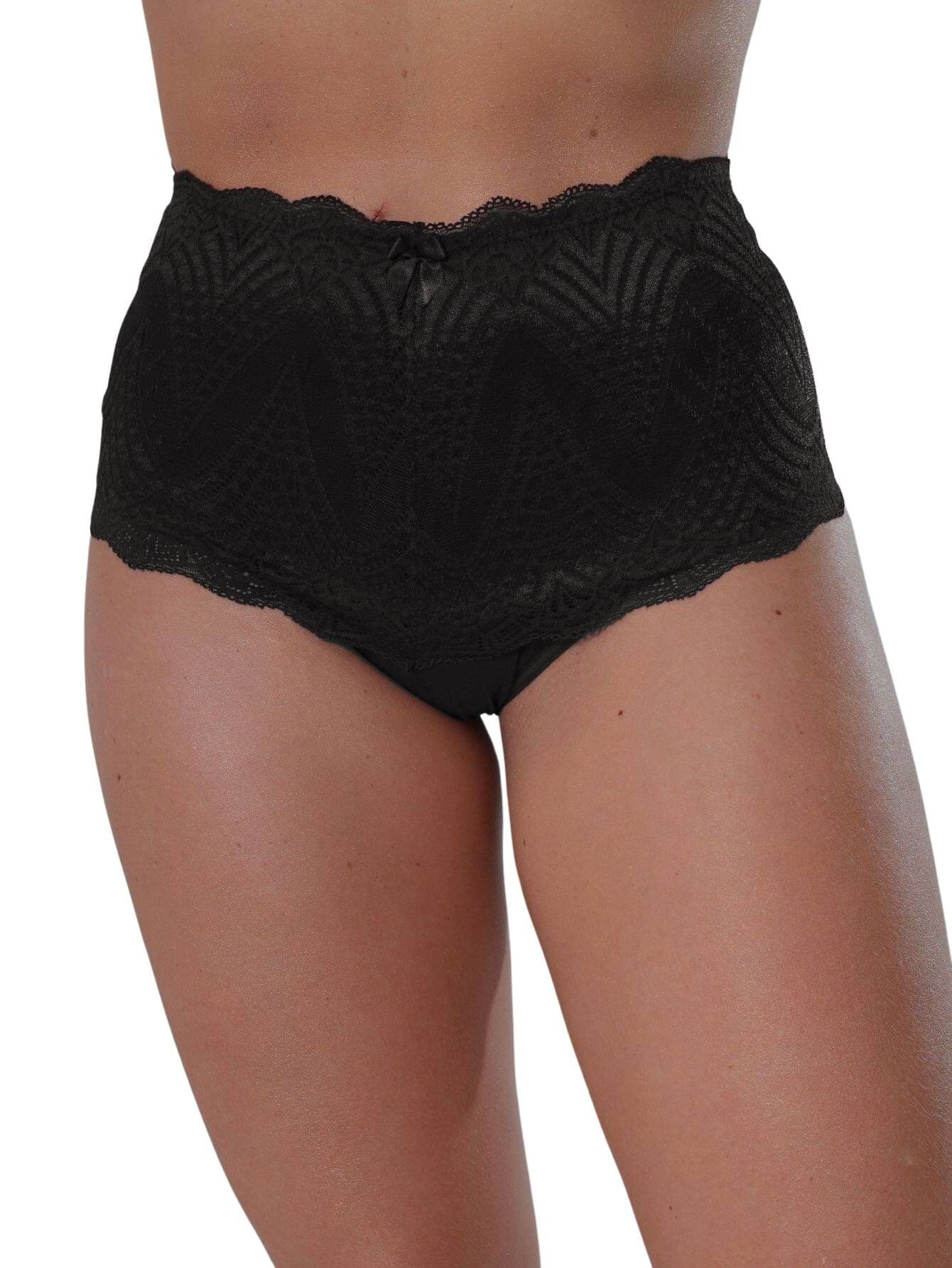 Women Briefs - 黑色 - 查看 1