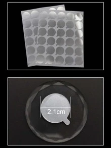 5Sheets 150Pcs Disposable Eyelash Extension Glue Tinfoil Stickers Lash Tools Glue Foil Holder Pallet Stand For Grafting Lashes - Silver - View 4