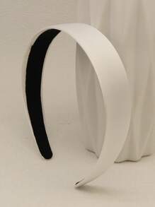 Minimalist Solid Headband,Hairband,Hair Hoop,Hair Accessories Headbands ,Home,Skincare Headband Head Accessories - White - View 3