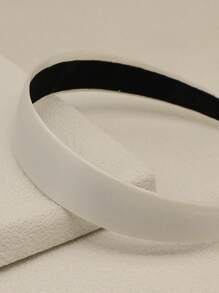 Minimalist Solid Headband,Hairband,Hair Hoop,Hair Accessories Headbands ,Home,Skincare Headband Head Accessories - White - View 5