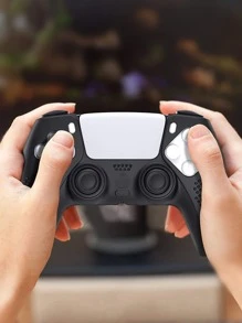 1 件 PlayStation5 控制器保护套，防滑设计，防汗，防刮，防尘，增强游戏体验 - 黑色 - 查看 5