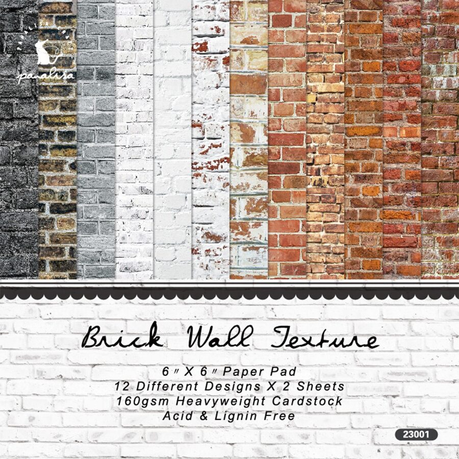 24 Sheets 6"X6" Wall Texture Junk Journal Scrapbook Paper Scrapbooking Patterned Paper Pack DIY Craft Background Paper Back To School - Multicolor - View 1