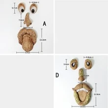 4pcs Creative Tree Face Outdoor Garden Decoration - Multicolor - View 7