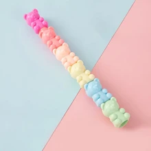 1入組五合一彩色熊高光記號筆,可愛文具,可愛,適用於鑰匙 - 彩色 - 查看 6