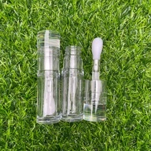 1入組5.5毫升全透明唇彩大棒管空包裝DIY液體唇膏遮瑕膏可填充瓶化妝品容器 - 無色 - 查看 2