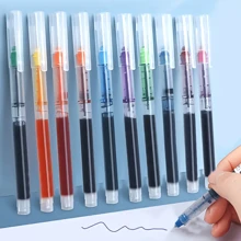 13colors Straight Liquid Gel Pens, For Students Study Notebook Crafts, Random Colors - Multicolor - View 4