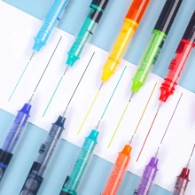 13colors Straight Liquid Gel Pens, For Students Study Notebook Crafts, Random Colors - Multicolor - View 3