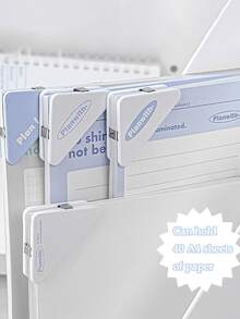 6 Cái/gói Tam Giác Sinh Viên Văn Phòng Phẩm Kẹp Để Bảo Vệ Tập Tin Và Đóng Sách, 2 Xanh Dương + 2 Trắng + 2 Xanh Lá, giấy Văn Phòng Sắp Xếp - Nhiều màu - Xem 7