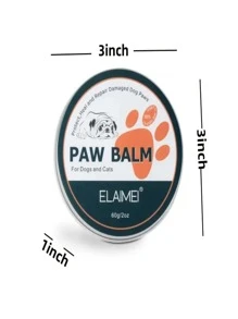 Dog Paw Balm, Paw Cream For Dogs Nose Heals, Pet Paw Protection Against Heat, Hot Pavement - Blue and White - View 3