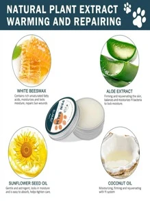 Dog Paw Balm, Paw Cream For Dogs Nose Heals, Pet Paw Protection Against Heat, Hot Pavement - Blue and White - View 4