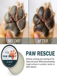Dog Paw Balm, Paw Cream For Dogs Nose Heals, Pet Paw Protection Against Heat, Hot Pavement - Blue and White - View 7